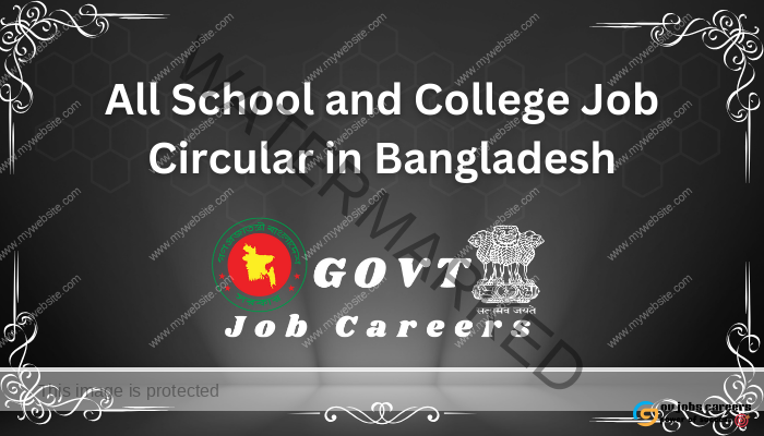 All School and College Job Circular in Bangladesh